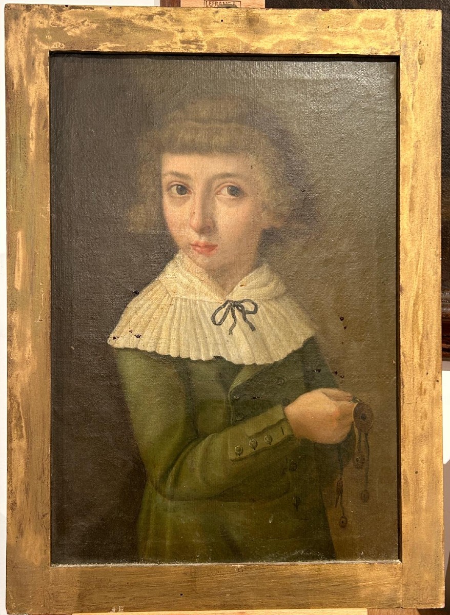 Portrait Of A Noble Young Woman From The Late 18th Century