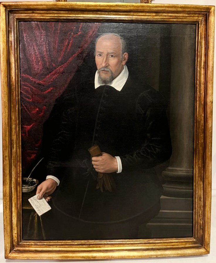 Portrait Of A Member Of The Della Rena Family Of Florence - Oil On Canvas, Late 16th Century-photo-2