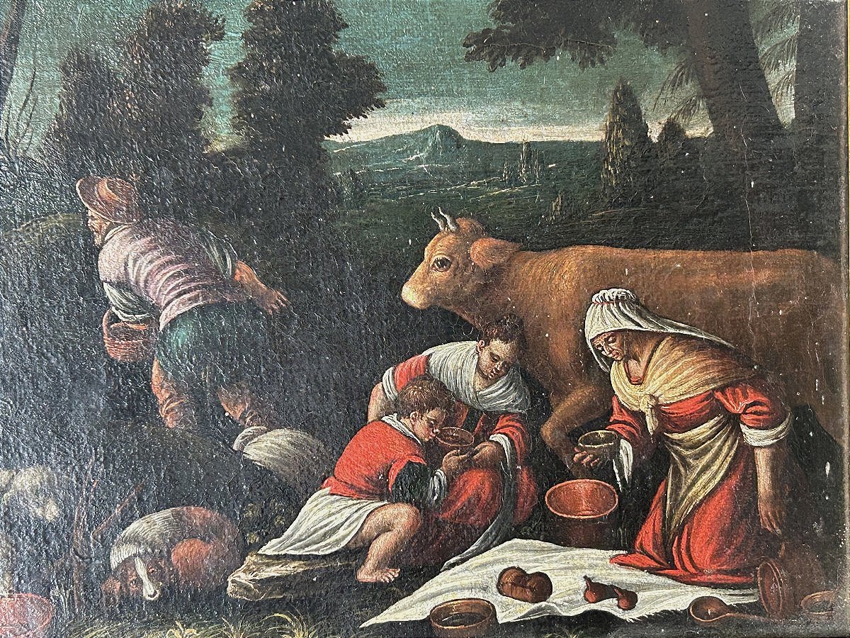 A Pair Of Paintings From The Bassano Workshop, Created In The Early 17th Century-photo-3