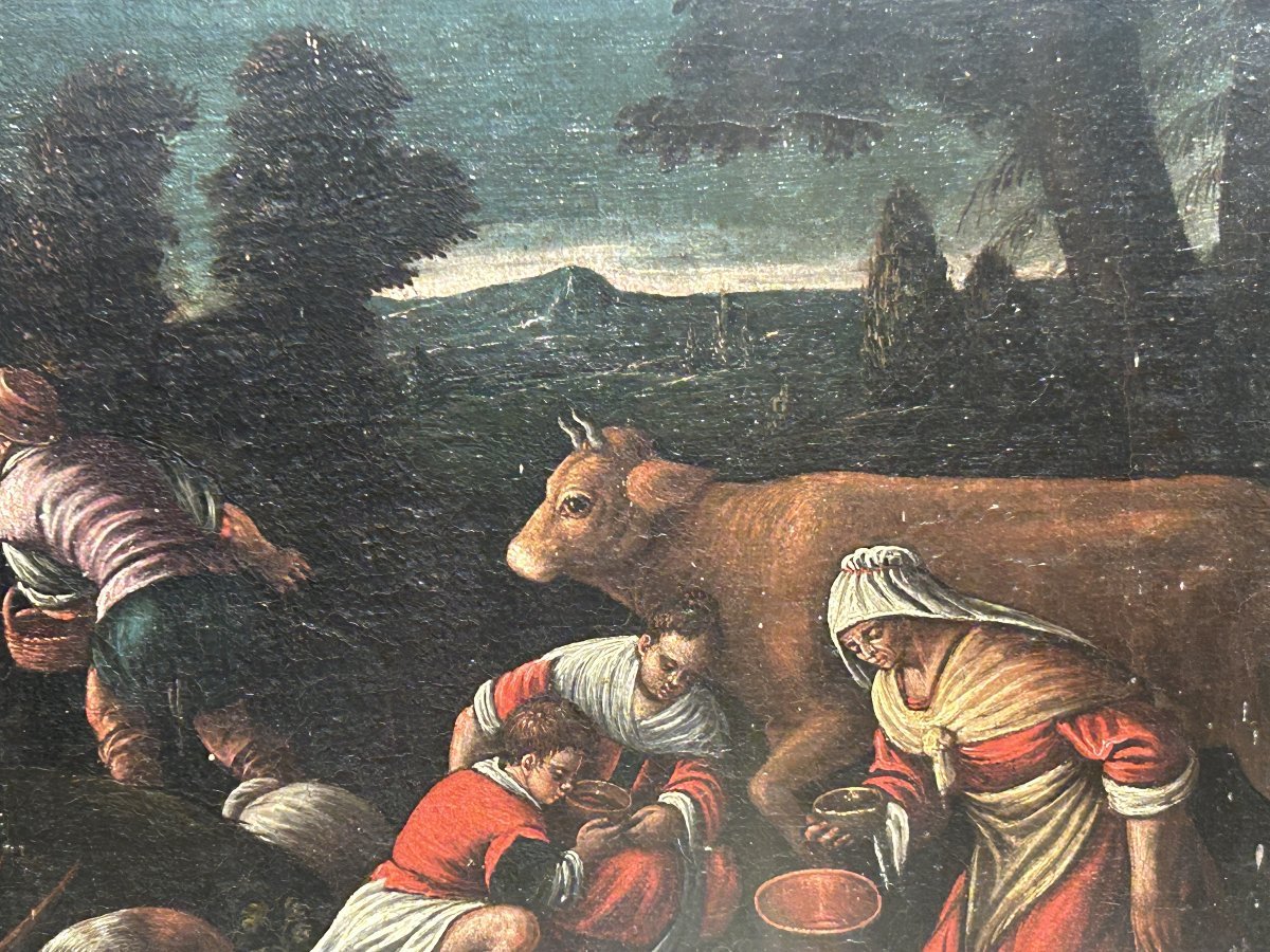 A Pair Of Paintings From The Bassano Workshop, Created In The Early 17th Century-photo-3