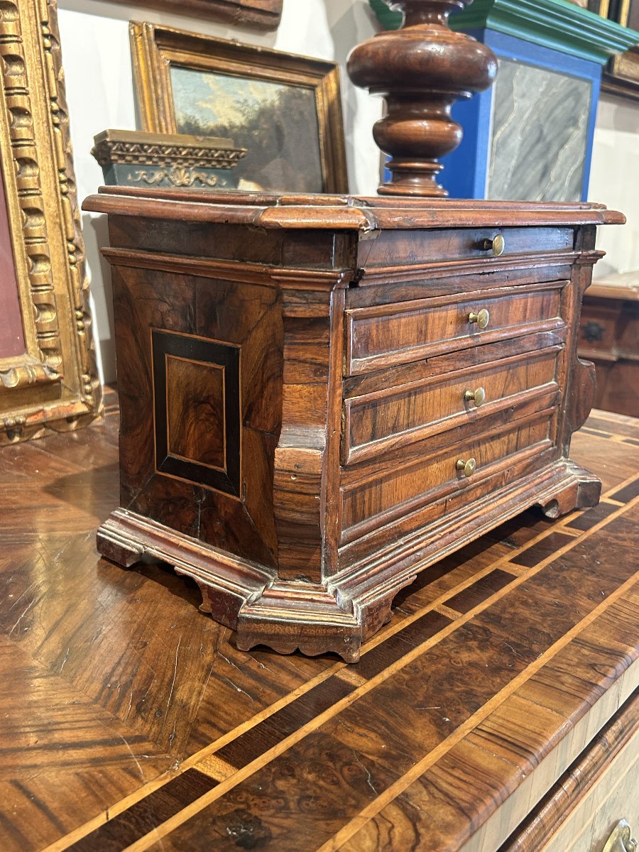 A Rare 17th-century Model Of A Tuscan Canterano Made Of Fine Woods.-photo-4