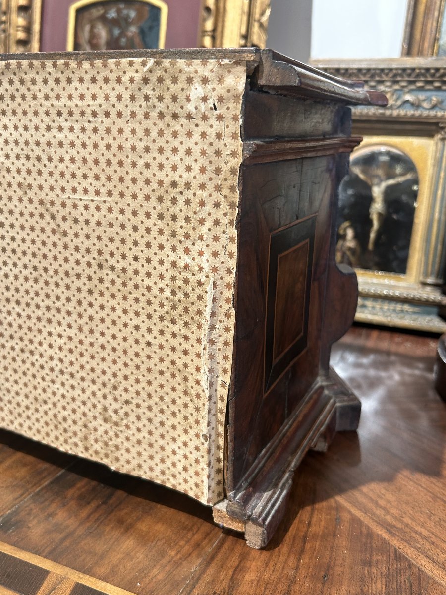 A Rare 17th-century Model Of A Tuscan Canterano Made Of Fine Woods.-photo-7