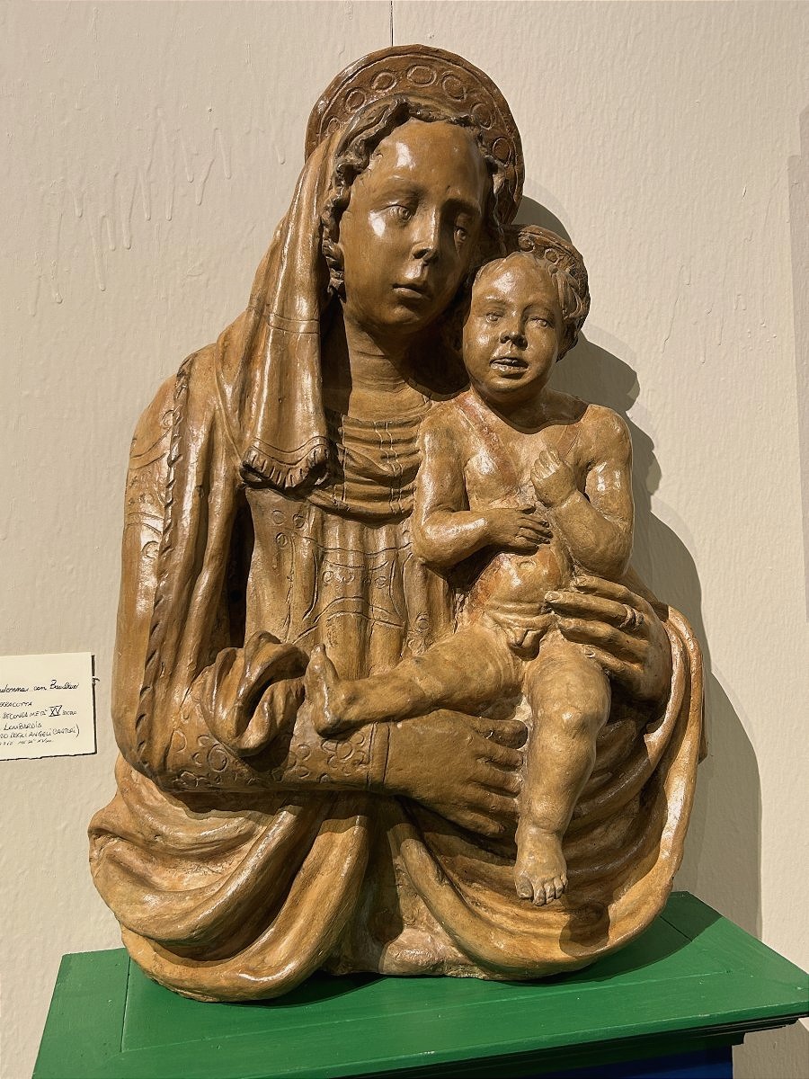 Terracotta "madonna And Child" From The Lombard School, Dating From The Third Quarter Of The 15th Century-photo-1