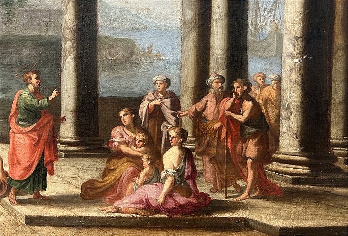 Capriccio Depicting St. John The Baptist Preaching - Alberto Carlieri (rome 1672–1720) -photo-1