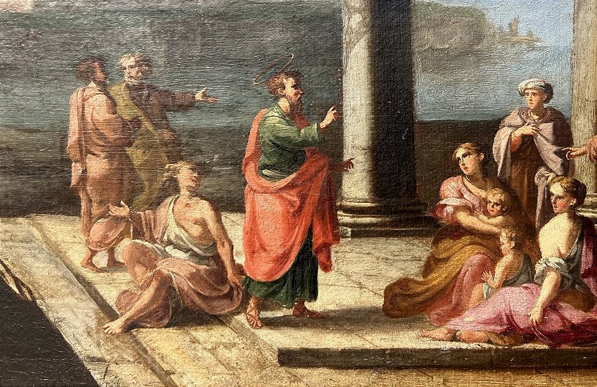 Capriccio Depicting St. John The Baptist Preaching - Alberto Carlieri (rome 1672–1720) -photo-2