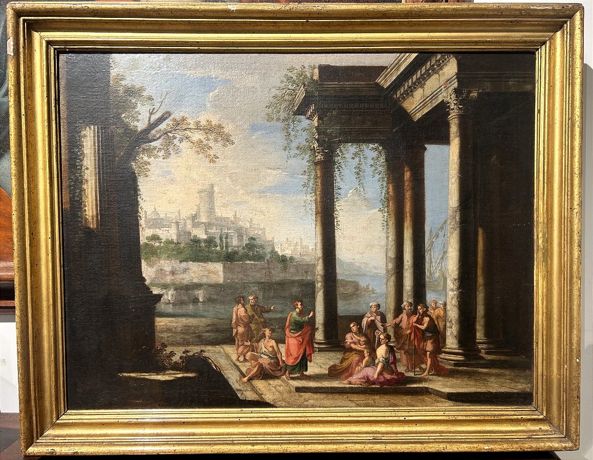 Capriccio Depicting St. John The Baptist Preaching - Alberto Carlieri (rome 1672–1720) -photo-4