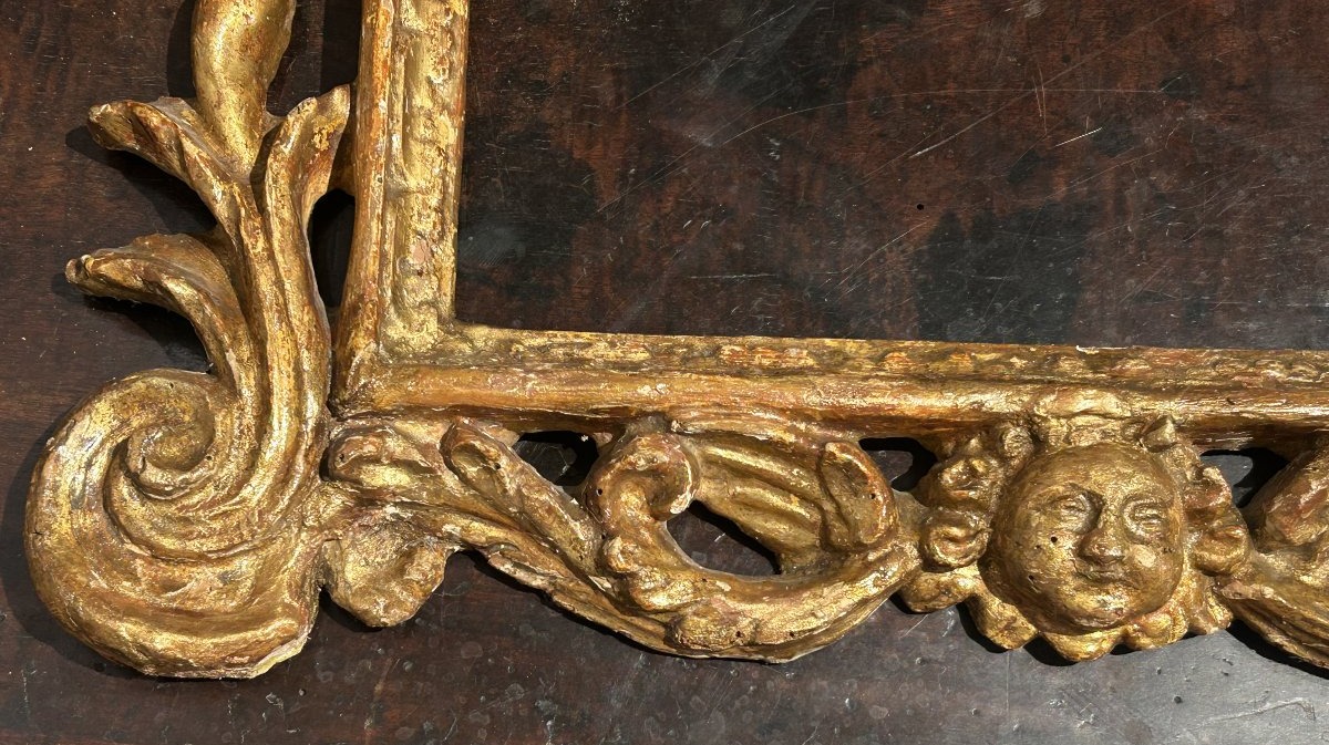 Antique Carved Italian Frame From The 18th Century.-photo-1