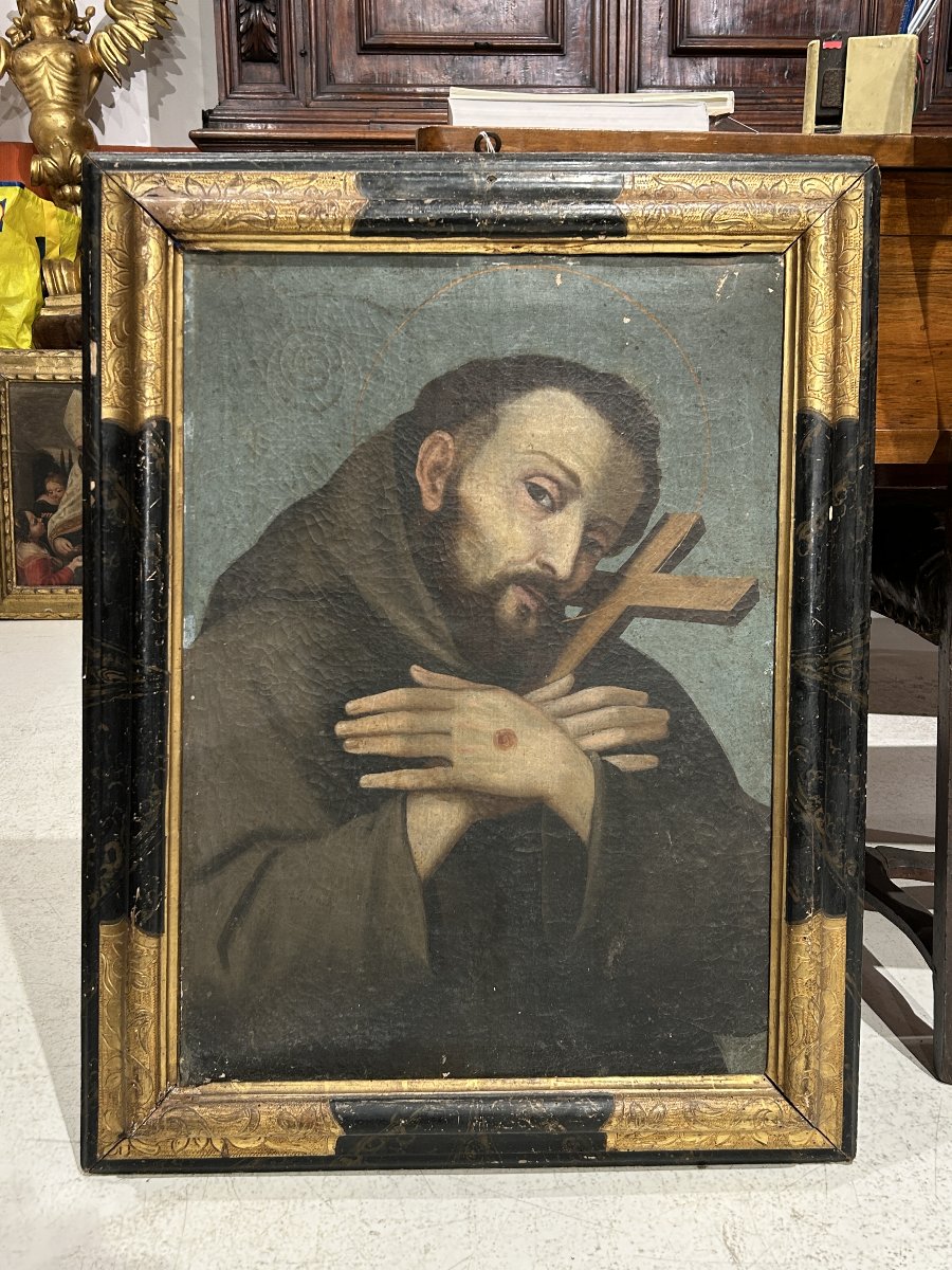 Saint François en prière. Émilie-Romagne, XVIIe siècle.-photo-2