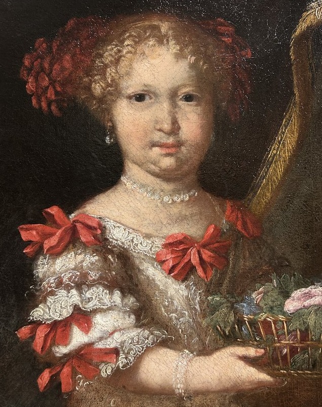 Portrait de cour d'une fillette, Rome, seconde moitié du XVIIe siècle.-photo-2