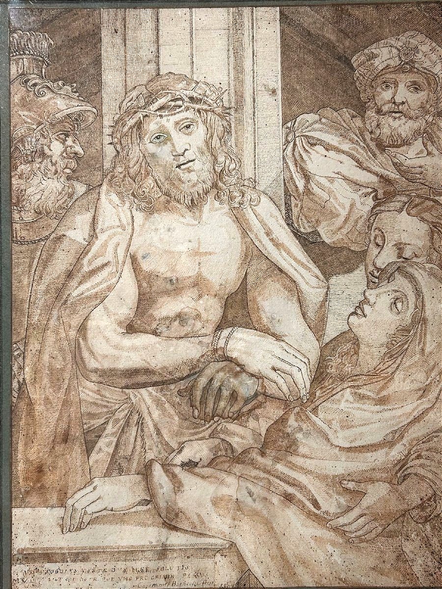 Hecce Homo, 17th-century Drawing (inv. Correggio, Drawing By Ag. Carracci) (375x270 Mm)-photo-4