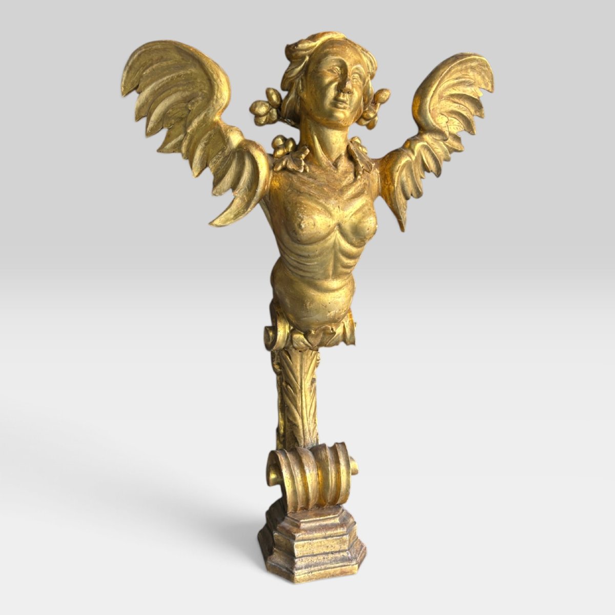 Frieze—console Table With A Winged Harpy, 18th Century.-photo-2