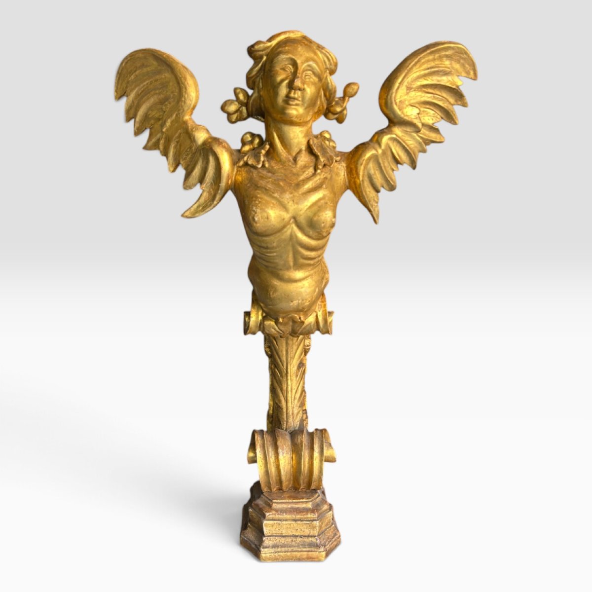 Frieze—console Table With A Winged Harpy, 18th Century.
