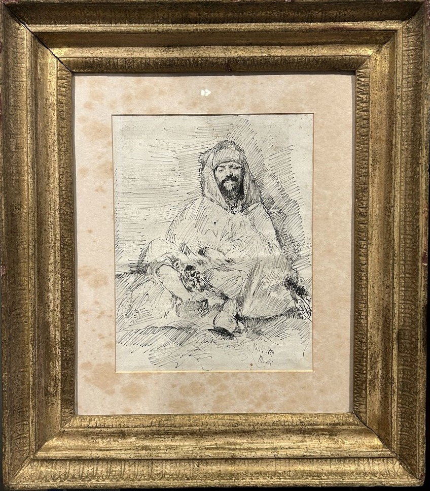 Turc au repos, dessiné par D. Morelli, Naples, 1889.-photo-2