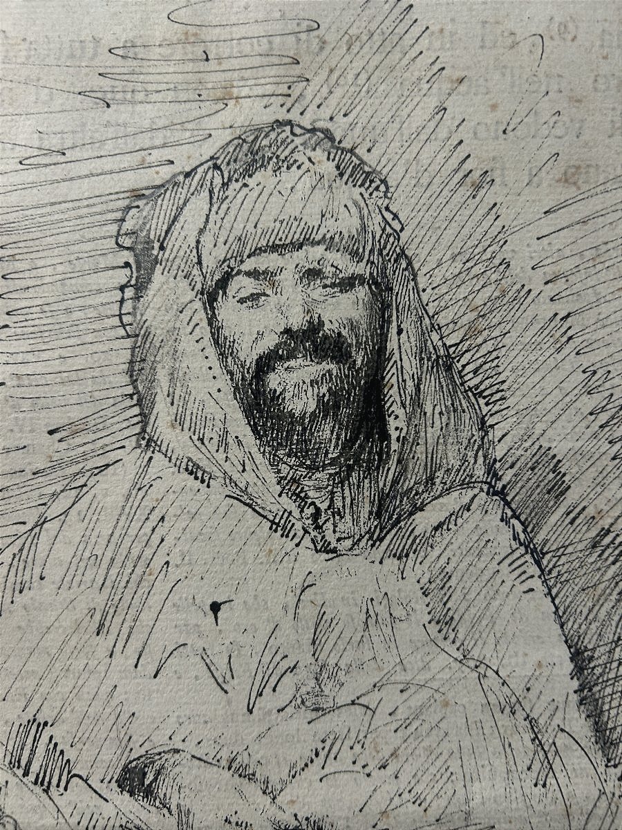 Turc au repos, dessiné par D. Morelli, Naples, 1889.-photo-2
