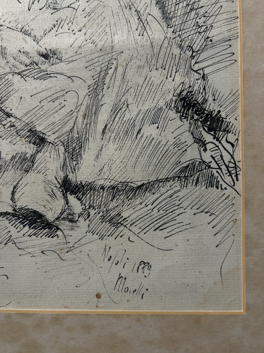 Turc au repos, dessiné par D. Morelli, Naples, 1889.-photo-3