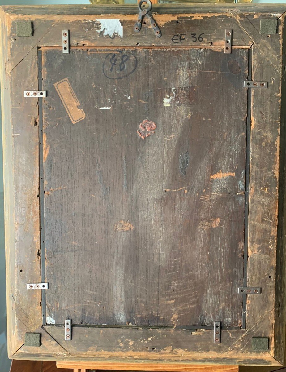 Toilette De Vénus, Huile Sur Panneau, Début 19ème Siècle.-photo-3
