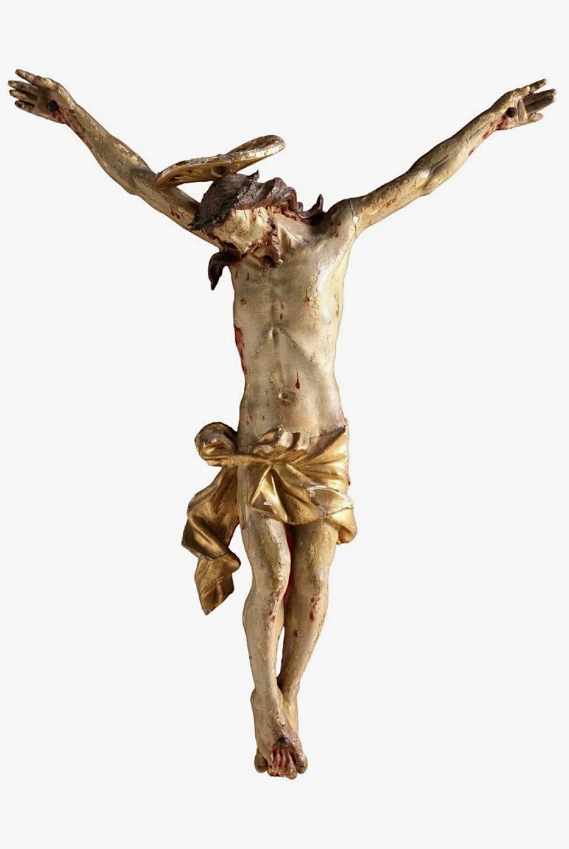 Crucifix en bois de la 1rè moitié du XVIIIe siècle. Ligurie, atelier d’Anton Maria Maragliano