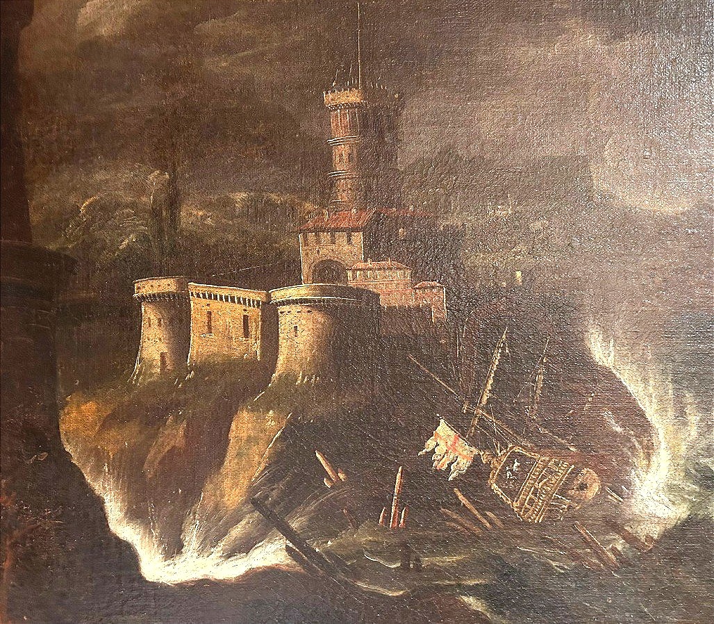 An Interesting 17th-century Marine Painting. Attributed To Monsù Montagna (ca. 1608–1660)-photo-1