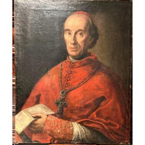 Portrait Du Cardinal Caracciolo. Huile Sur Toile Du Début Du XVIIIe Siècle.