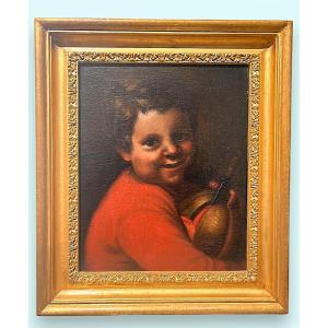 Garçon au melon. Huile sur toile, fin du XVIIe siècle - début du XVIIIe siècle, Italie du Nord.