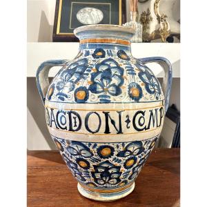 Persian Palmette Jar From Montelupo Fiorentino, Height 31cm.