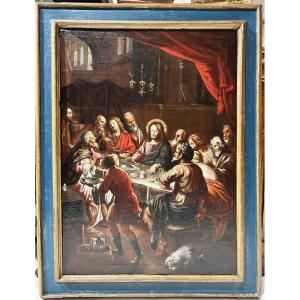 "last Supper",  End Of The 16th C. Begin Of The 17th Century Bassano School.