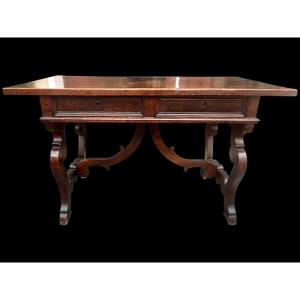 Table à écrire italienne en lyre du XVIIe siècle