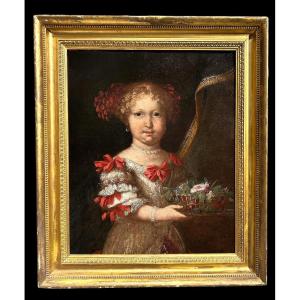 Portrait de cour d'une fillette, Rome, seconde moitié du XVIIe siècle.