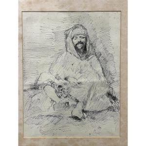 Turc au repos, dessiné par D. Morelli, Naples, 1889.