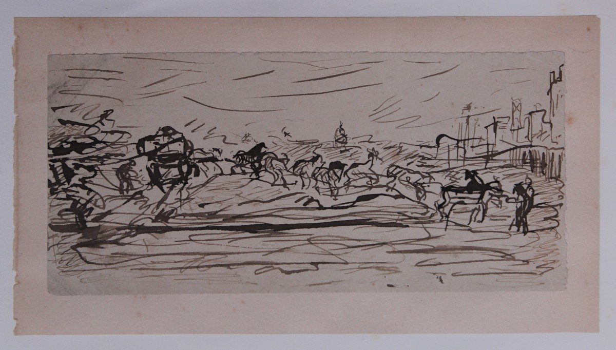 Alfred Dehodencq (1822 – 1882) - Drawing Ink