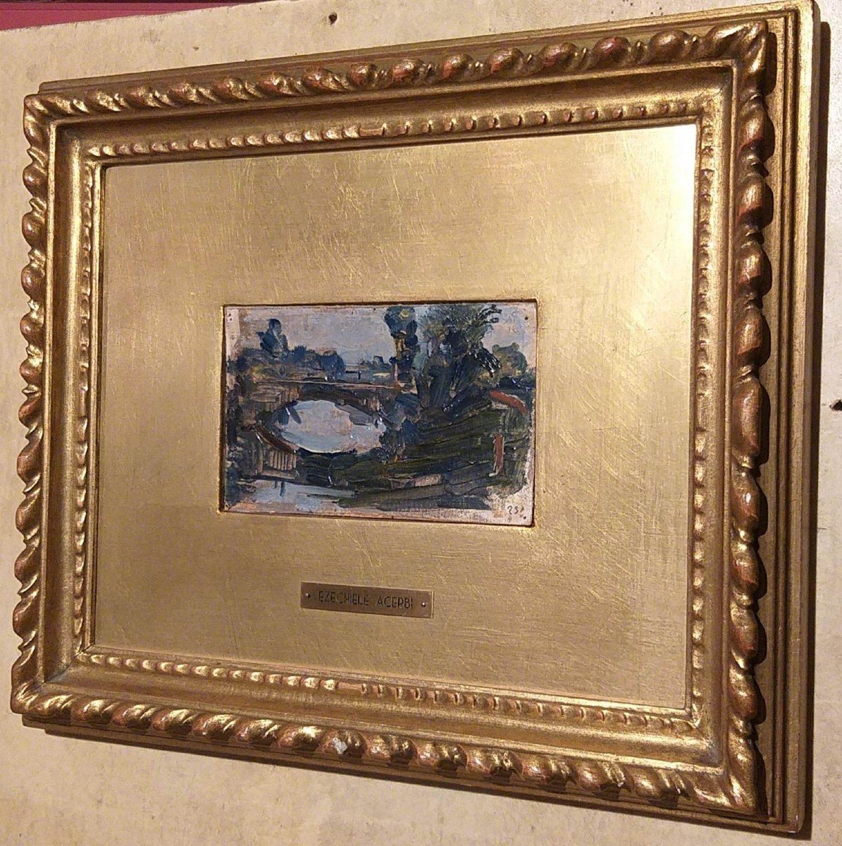 Ezechiele Acerbi - Reflexes- Oil On Cardboard-photo-3