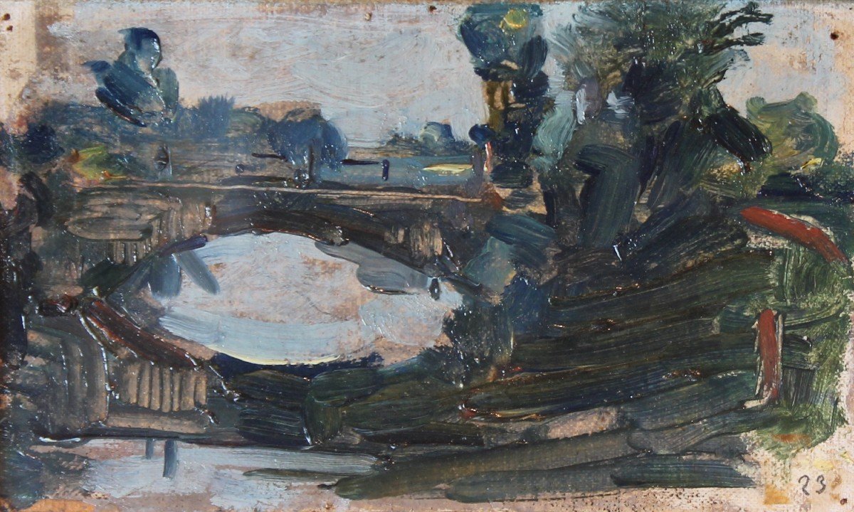 Ezechiele Acerbi - Reflexes- Oil On Cardboard