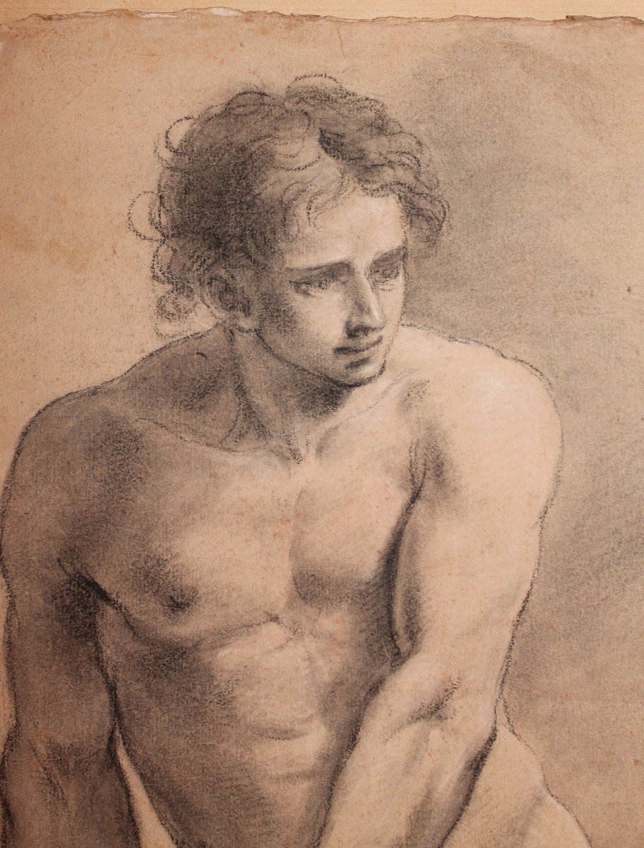 Drawing - Nude - Late XVIII Century - Bolognese School - Pancaldi - Gandolfi - Calvi - Signed