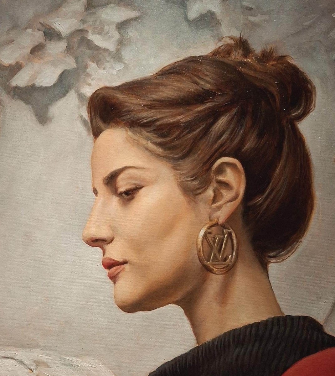 Gianluca Capaldo -  Louis Vuitton - Portrait - Oil On Canvas-photo-3