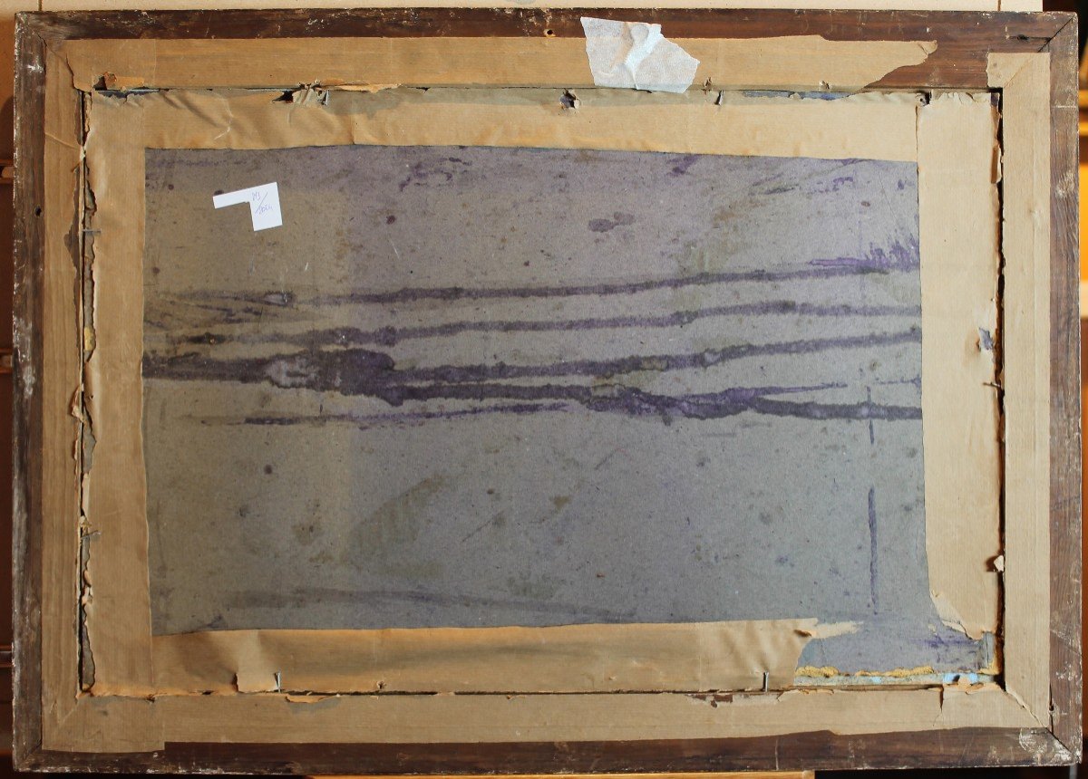 Louis Henri Laffilée - Trestrignel - Bretagne - Aquarelle - Signé-photo-6