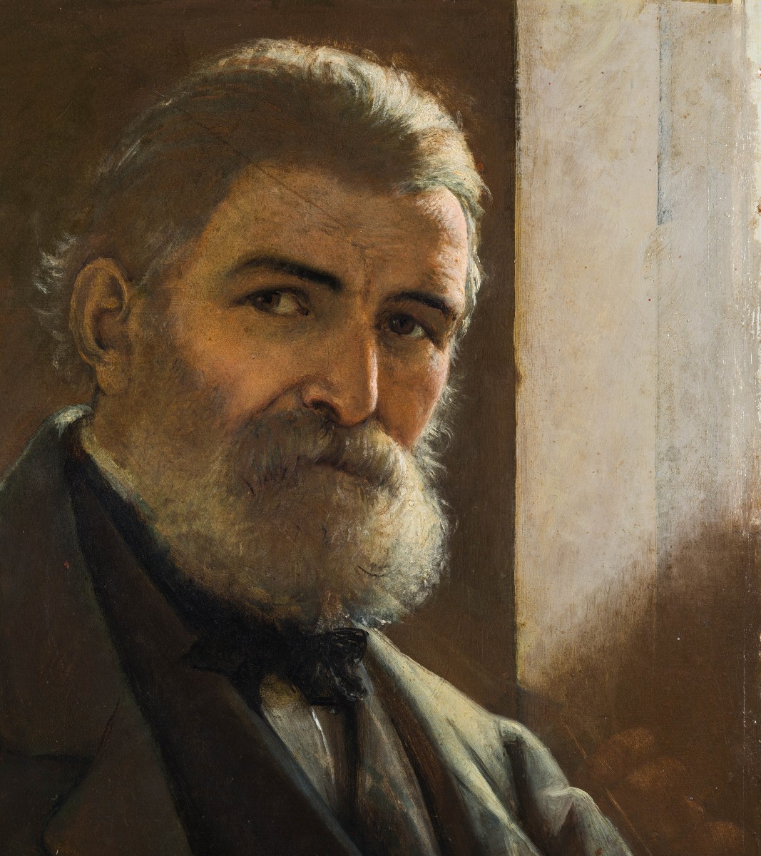 Anacleto Guadagnini - Autoportrait - Bologne - Huile Sur Carton-photo-2