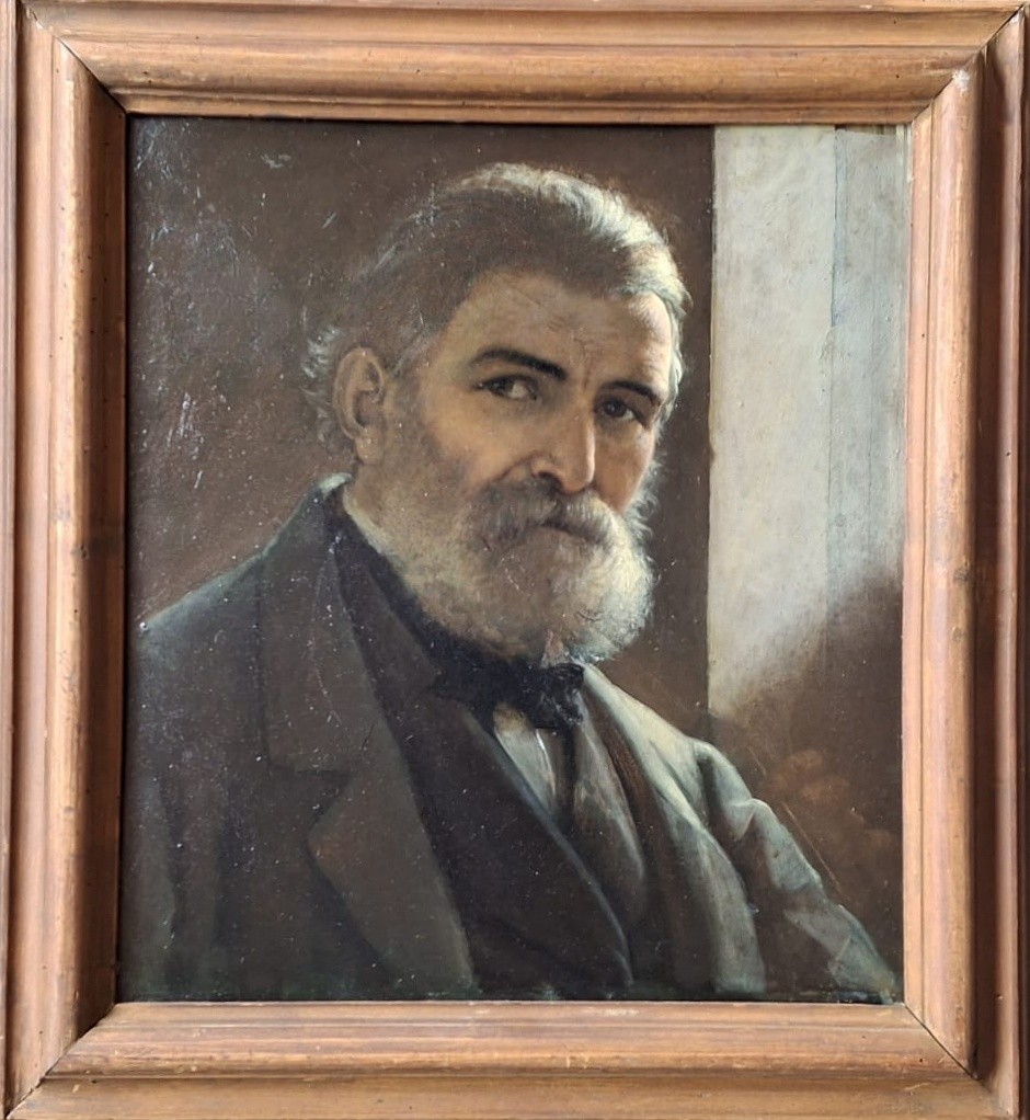 Anacleto Guadagnini - Autoportrait - Bologne - Huile Sur Carton-photo-3