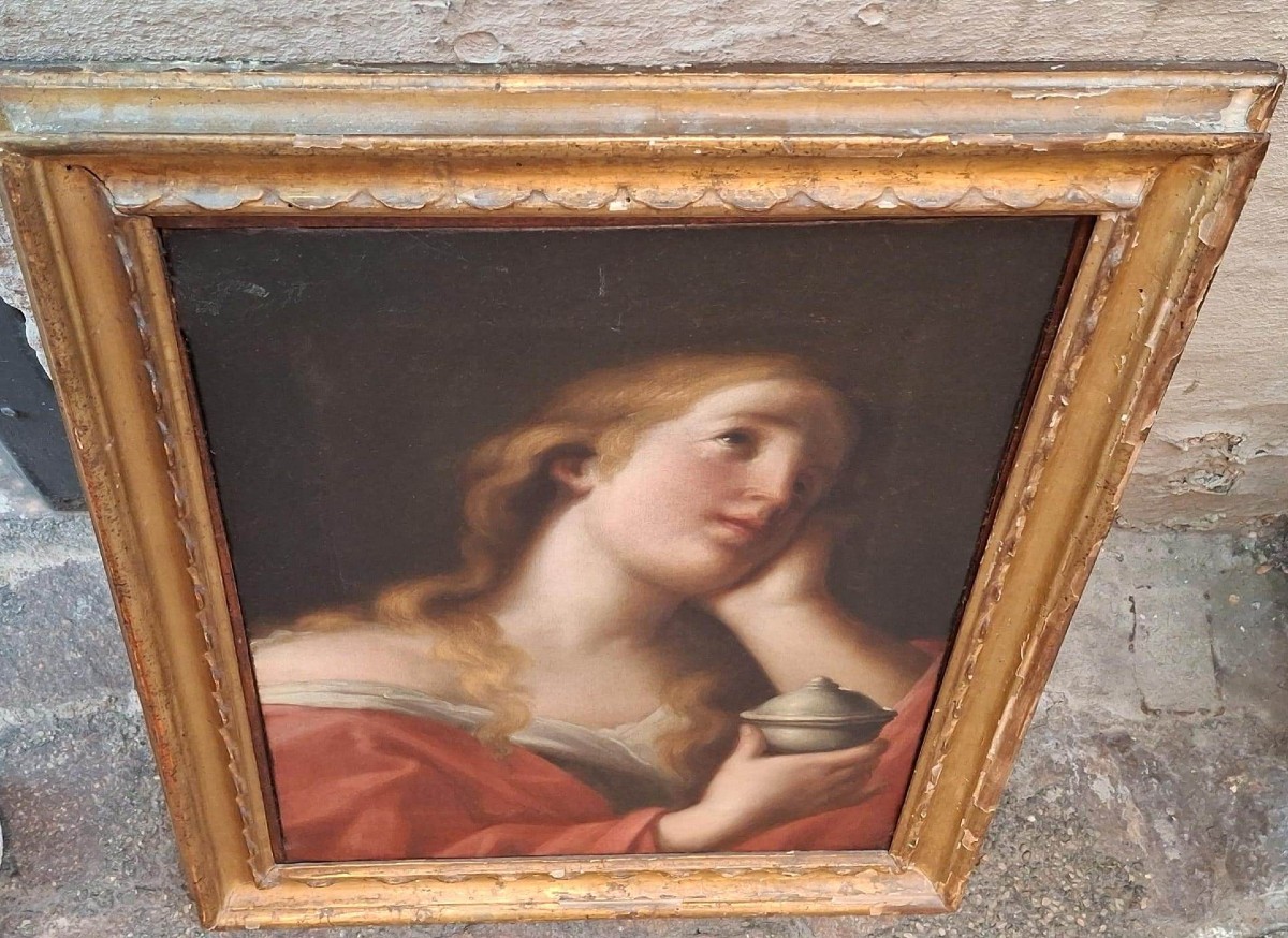 Giuseppe Marchesi Known As Sansone - The Magdalene - Early 18th Century-photo-2