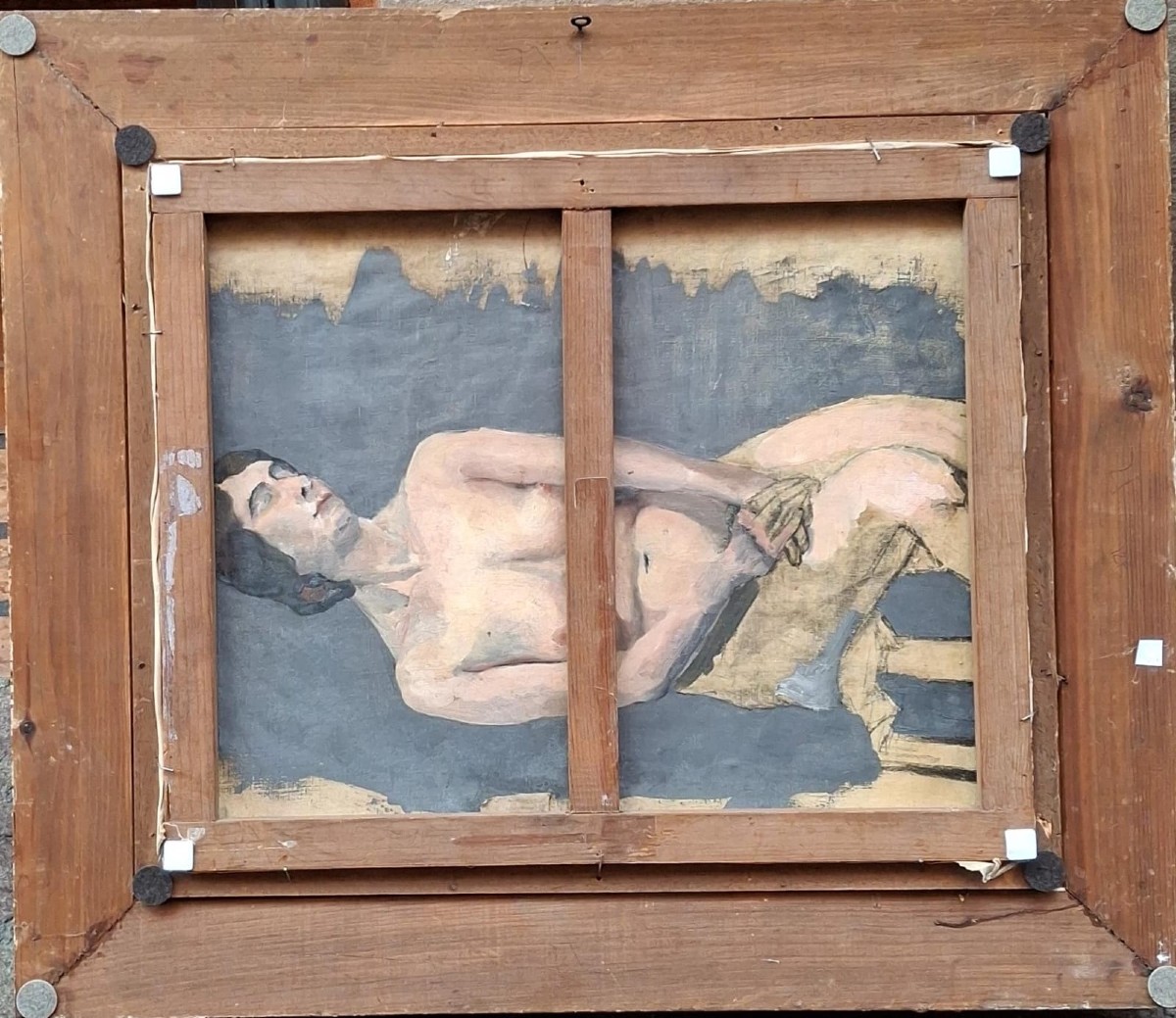 French Artist Of The 20th Century - Oil On Canvas - Female Nude-photo-3