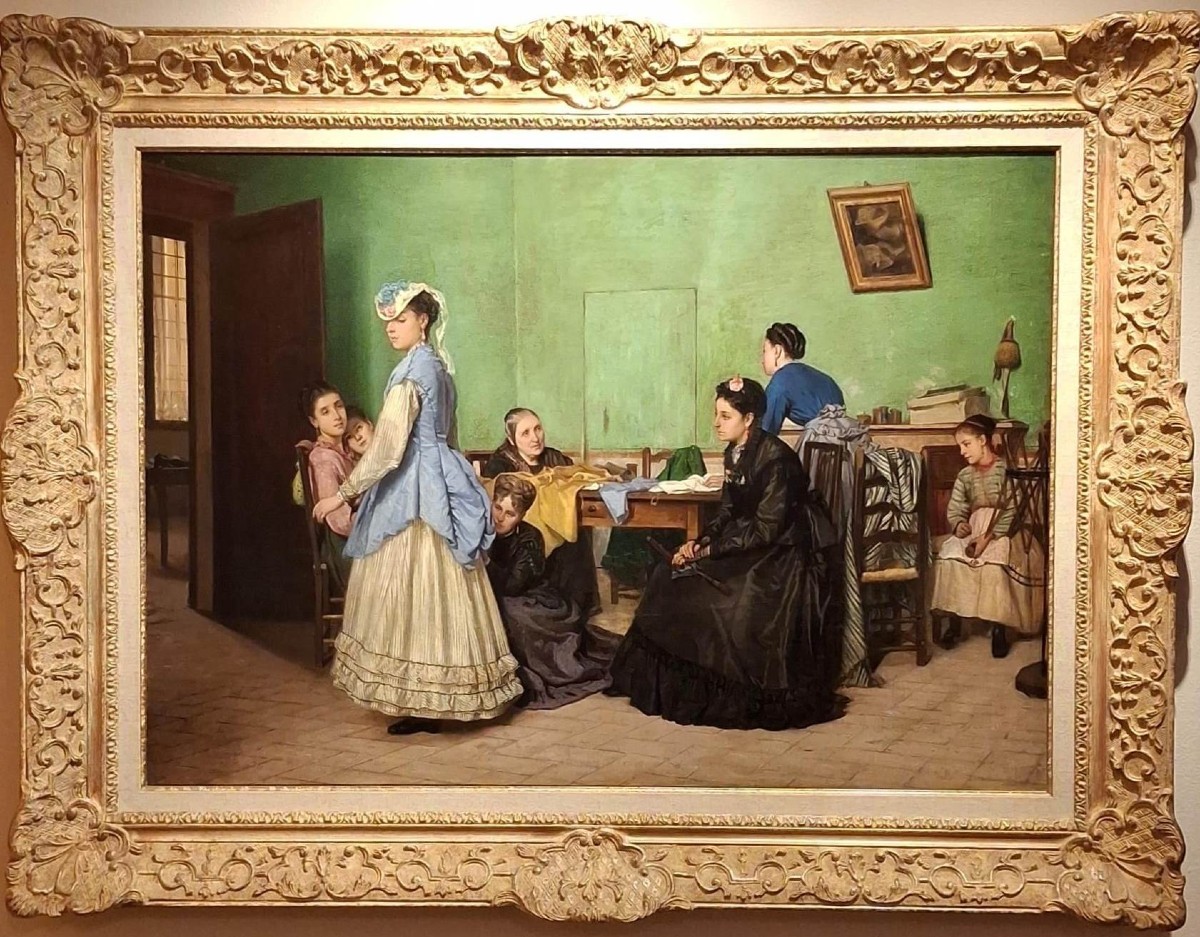 Gaetano Palazzi - The Dress Fitting - Signed - Fashion-photo-4