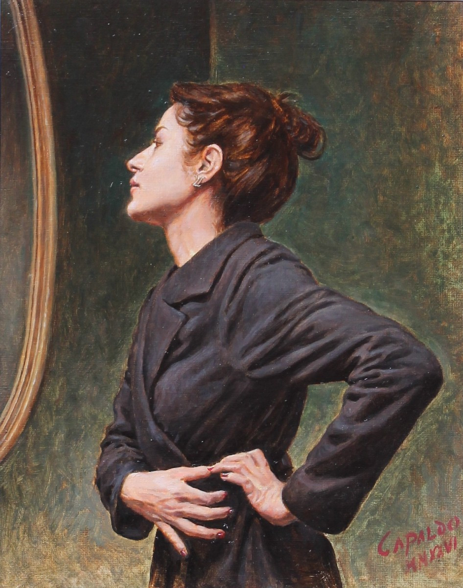 Gianluca Capaldo - Oil - Young Woman - Signed And Dated