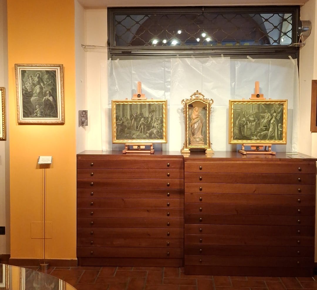 Giuseppe Varotti - Bologna - Monochrome Oil On Paper - The Judgment Of Solomon - 18th Century-photo-2