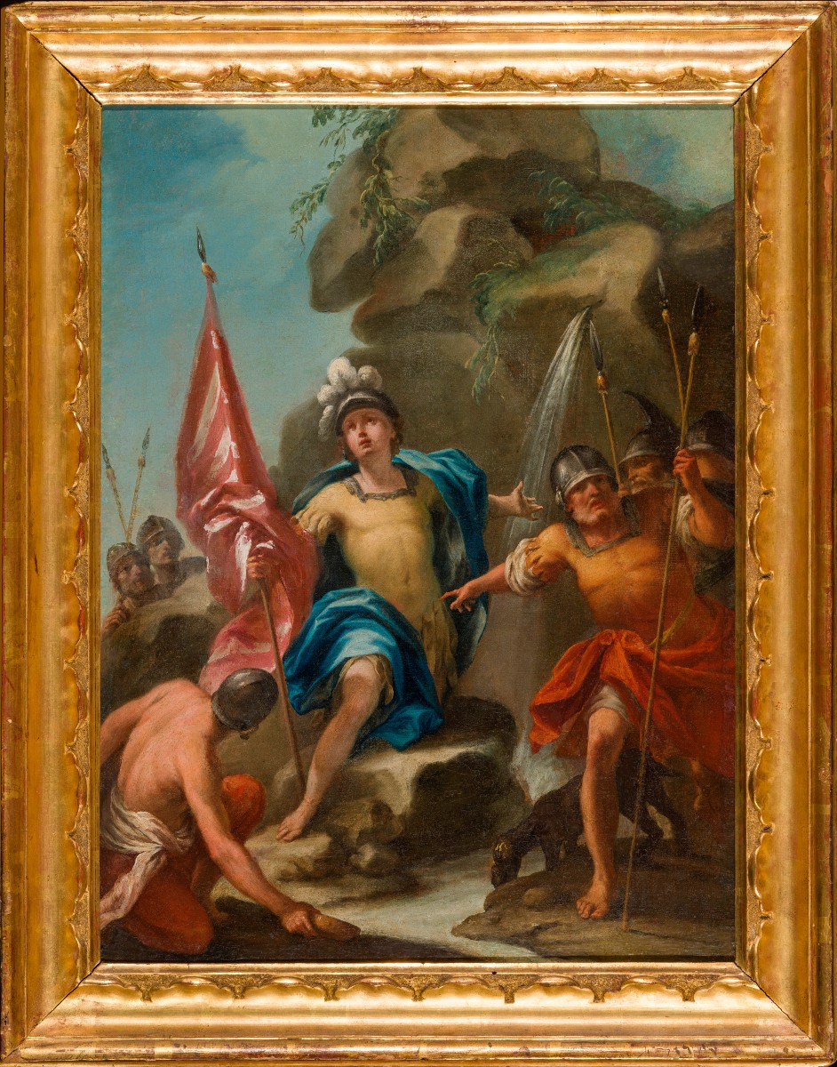 Giuseppe Varotti - Bologna - Oil On Canvas – The Miracle Of Saint Venantius – Original Frame-photo-2