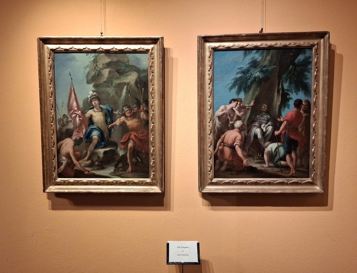 Giuseppe Varotti - Bologna - Oil On Canvas – The Miracle Of Saint Venantius – Original Frame-photo-2