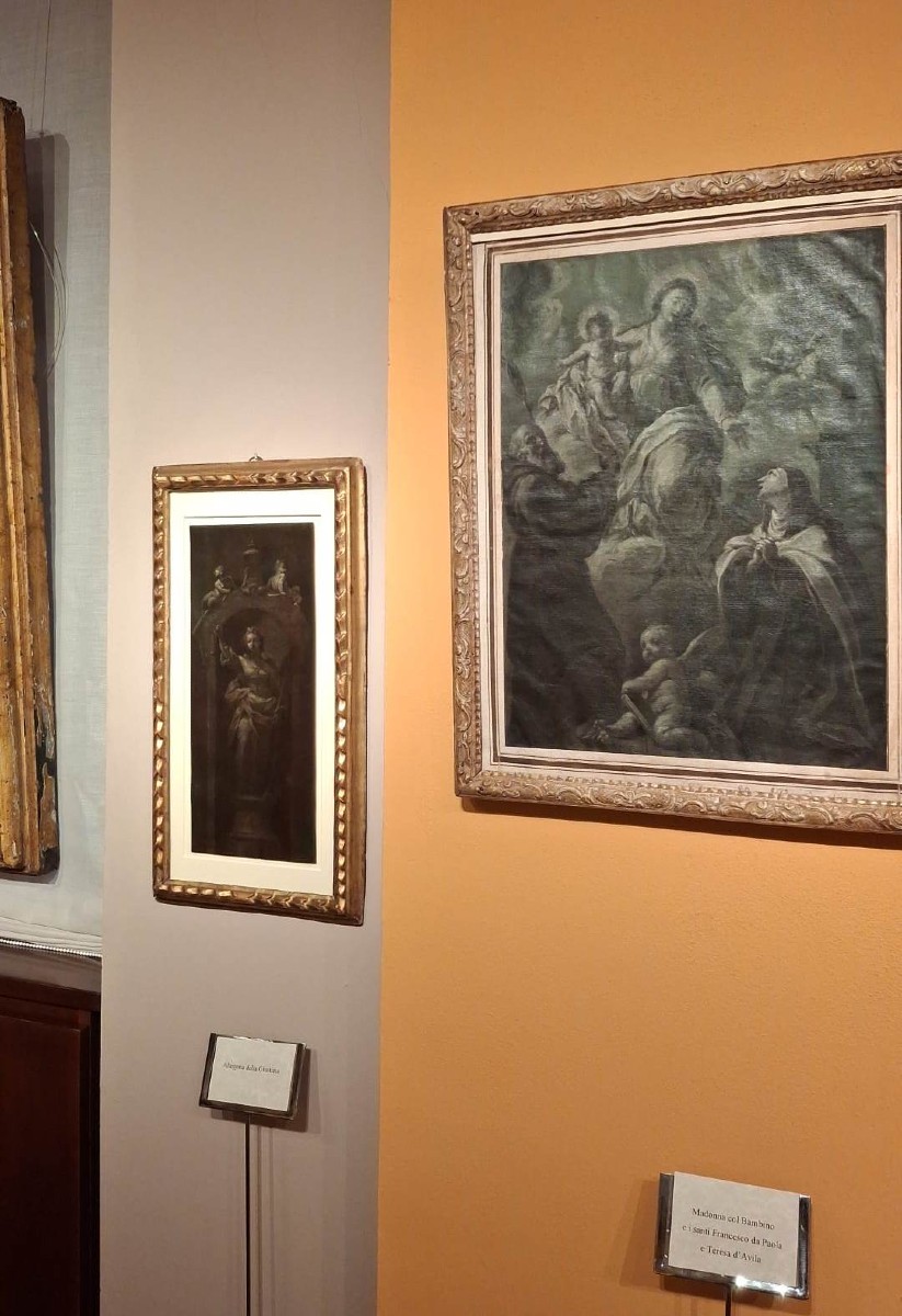 Giuseppe Varotti - Bologna - Monochrome Oil On Paper – Allegory Of Justice-photo-2