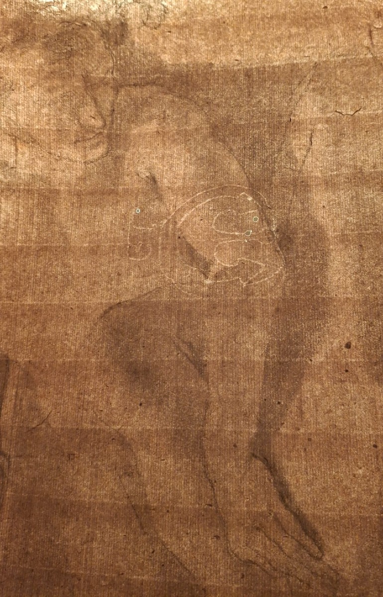 GIUSEPPE  SANTI - NU MASCULIN ACADÉMIQUE - BOLOGNE - GANDOLFI - XVIII - SIGNé-photo-4