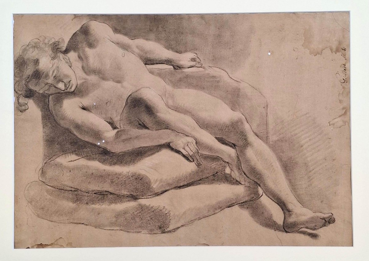 GIUSEPPE  SANTI - NU MASCULIN ACADÉMIQUE - BOLOGNE - GANDOLFI - XVIII - SIGNé