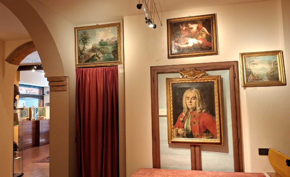 Carlo Lodi - Bologna - Landscape - Oil On First Canvas In Its Original Period Frame-photo-2