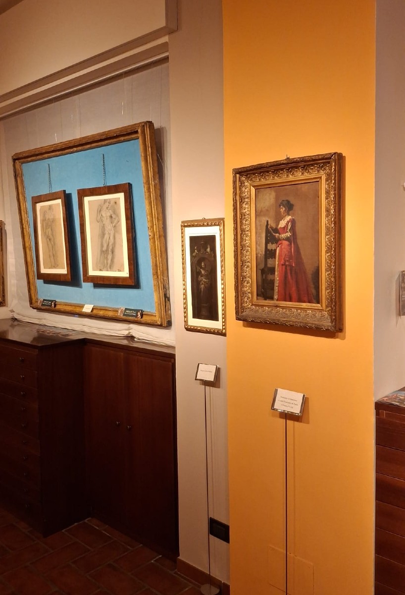 Lecture - Maître lombard, XIXe siècle - Huile sur toile-photo-1