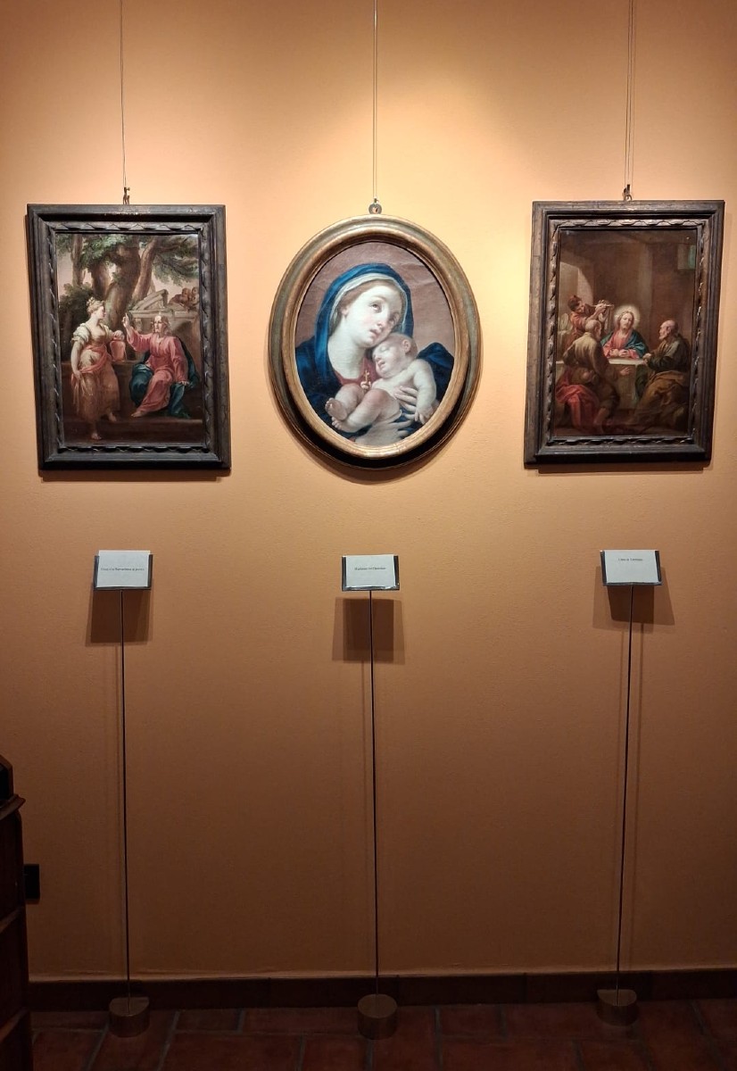 GIUSEPPE VAROTTI - BOLOGNE - HUILE SUR TOILE D’ORIGINE -  Le Christ et la Samaritaine au puits-photo-2